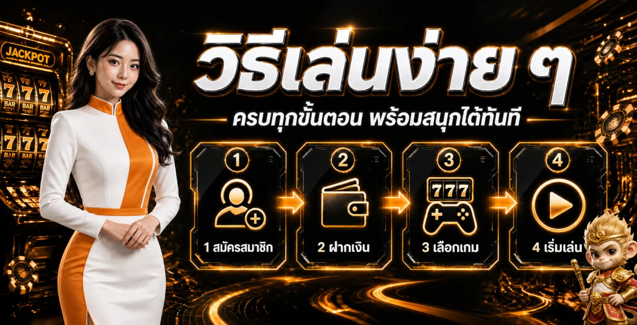 ขั้นตอนสมัคร ฝากเงิน เลือกเกม และเริ่มใช้งาน m99max